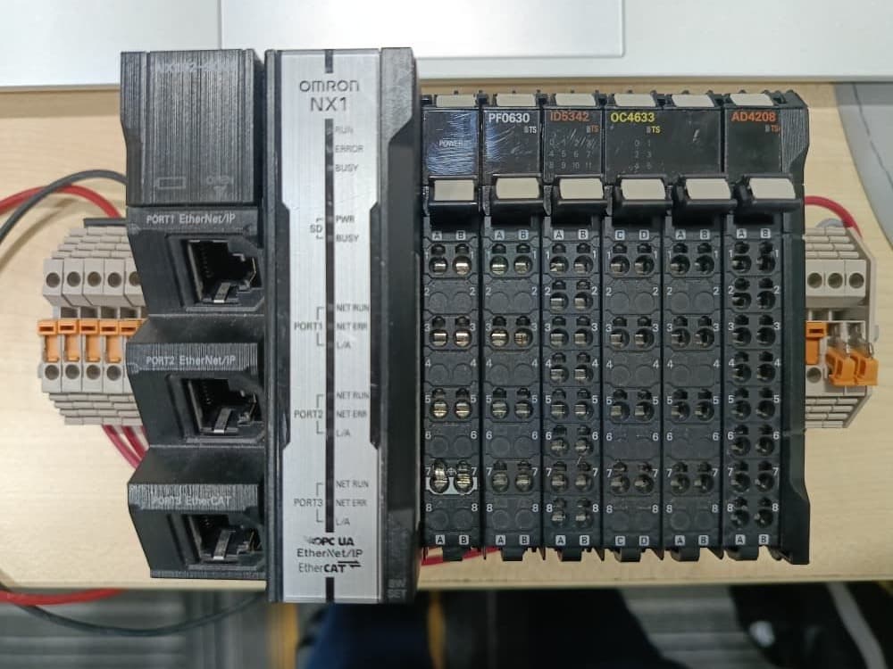 Omron NX1 controller with remote I/O in a control panel